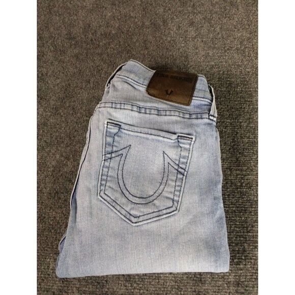 True Religion Casey Low Rise Super Skinny‎ Jeans Women Sz 27 Denim Casual - Picture 1 of 8